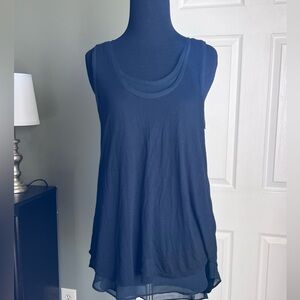 Banana Republic, black double layer knitting top. Sz XS